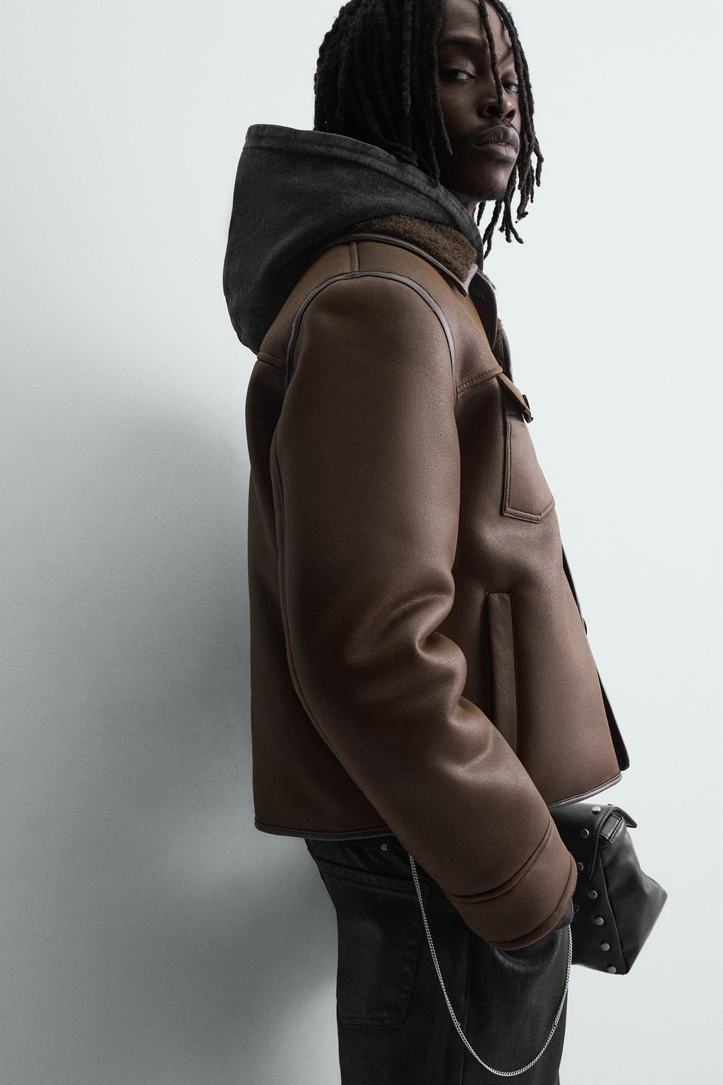 ДУБЛЕНКА ИЗ ИСКУССТВЕННОЙ ЗАМШИ