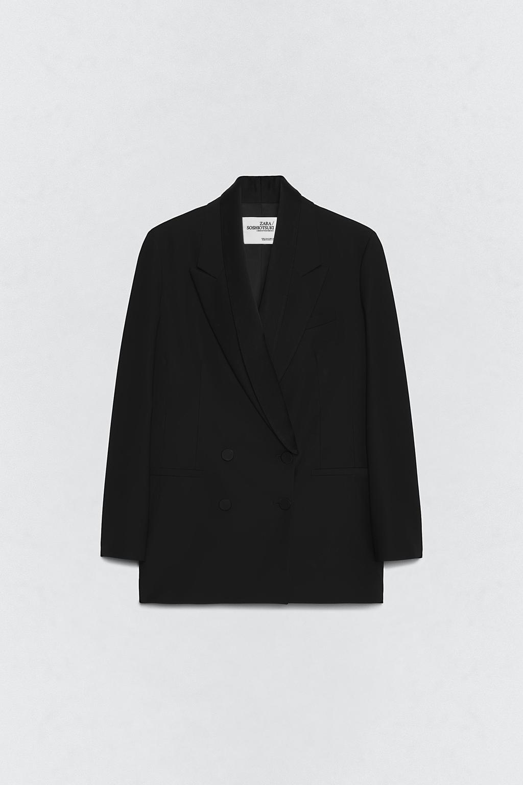 Шерстяной блейзер wool blend soshiotsuki x zara