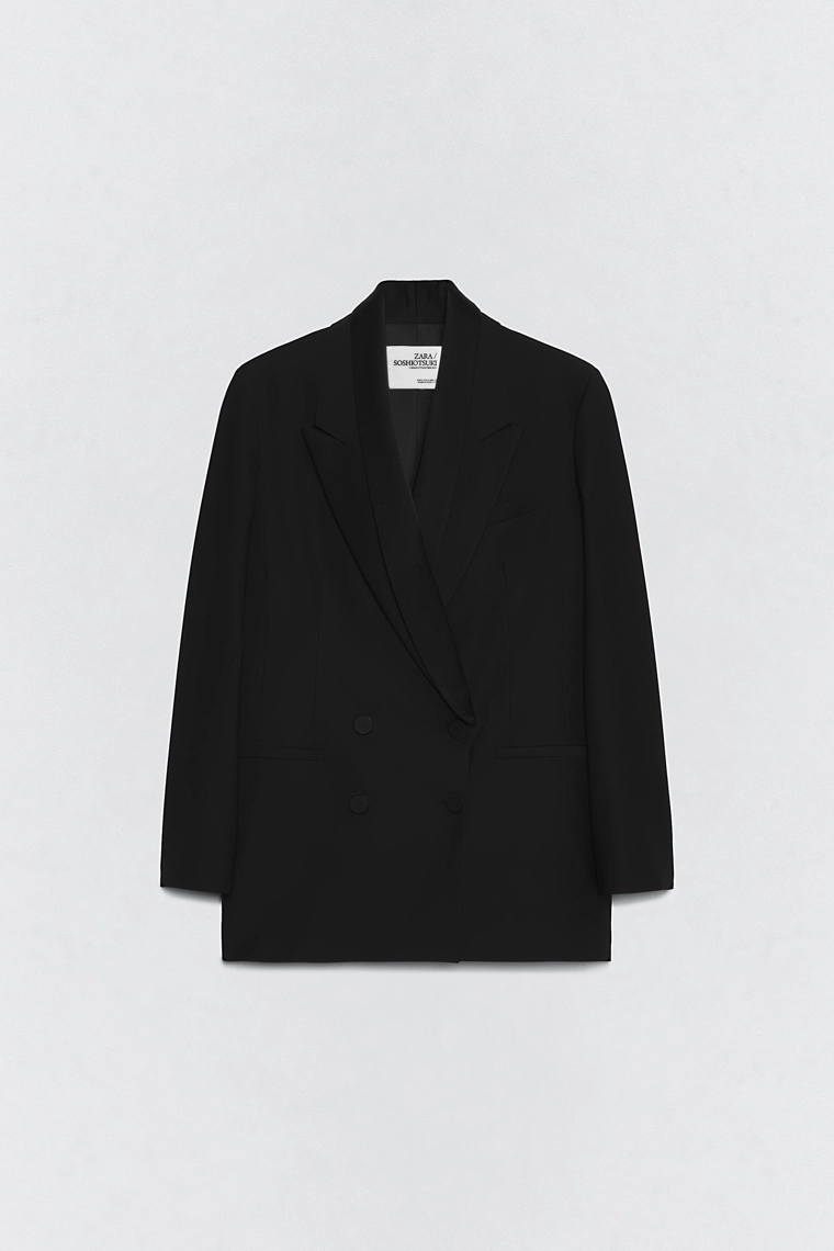 Шерстяной блейзер wool blend soshiotsuki x zara