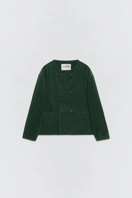 Костюмная куртка из вельвета soshiotsuki x zara