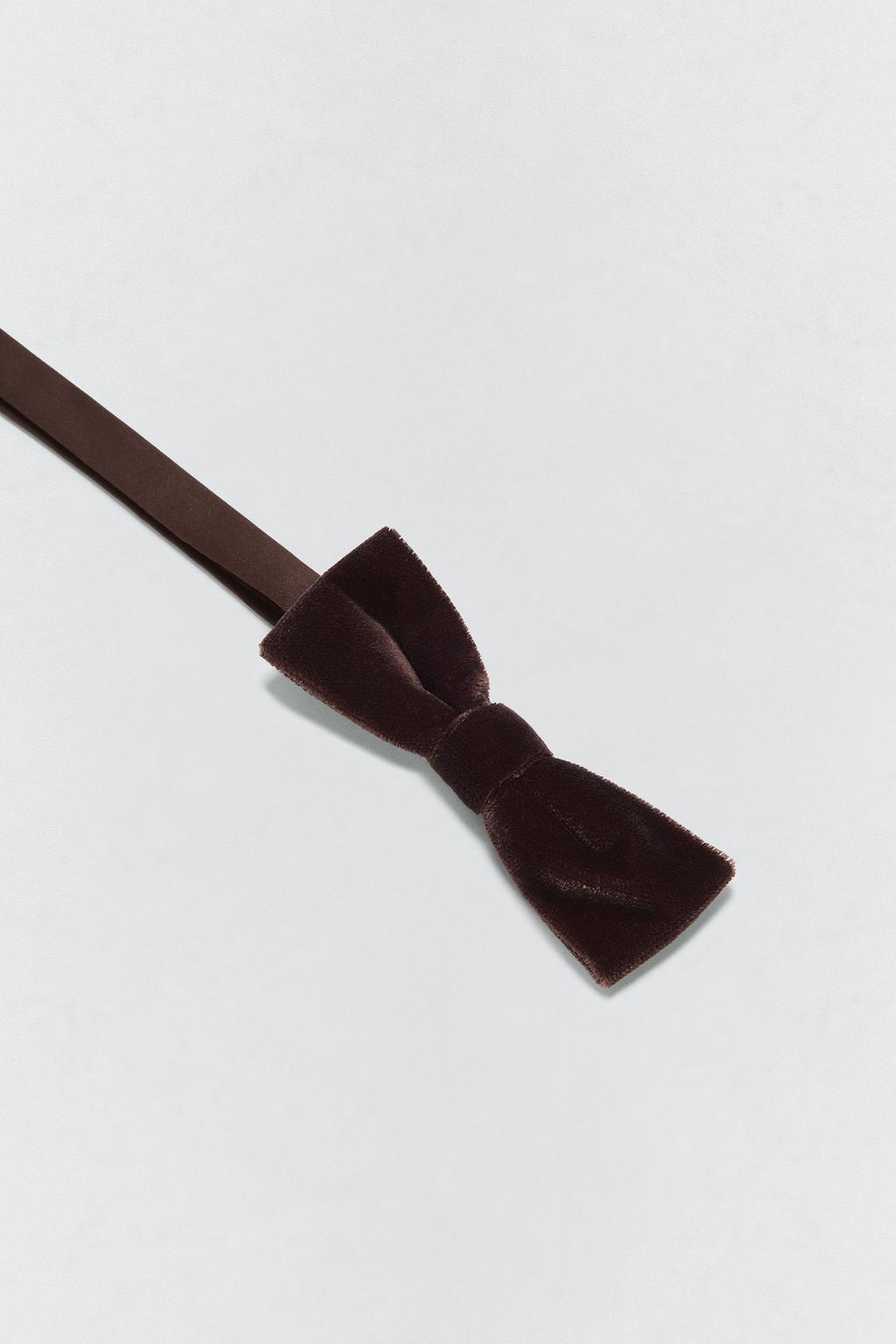 Бархатный галстук-бабочка soshiotsuki x zara