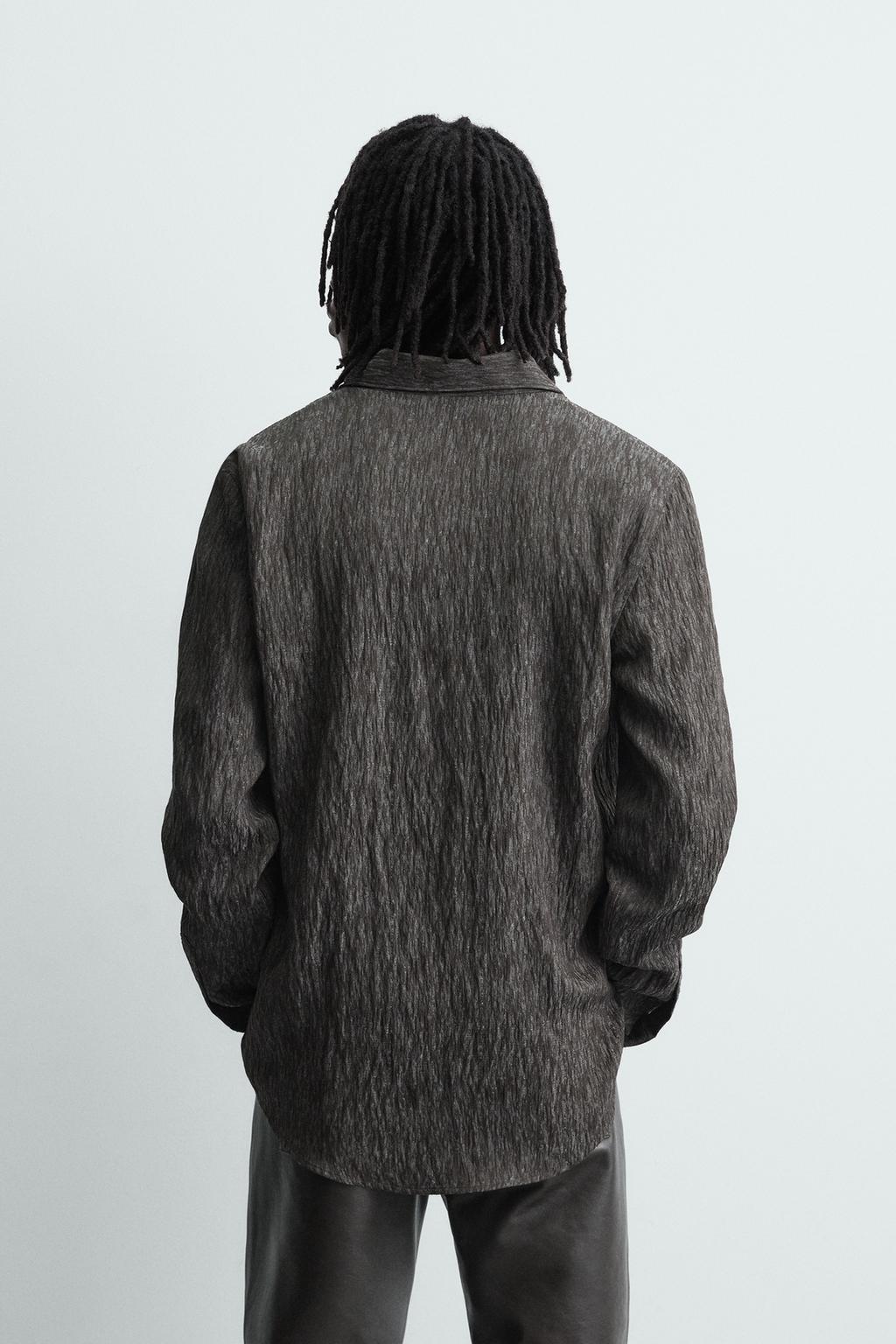 РУБАШКА СТРУЯЩЕГОСЯ ПОКРОЯ JACQUARD