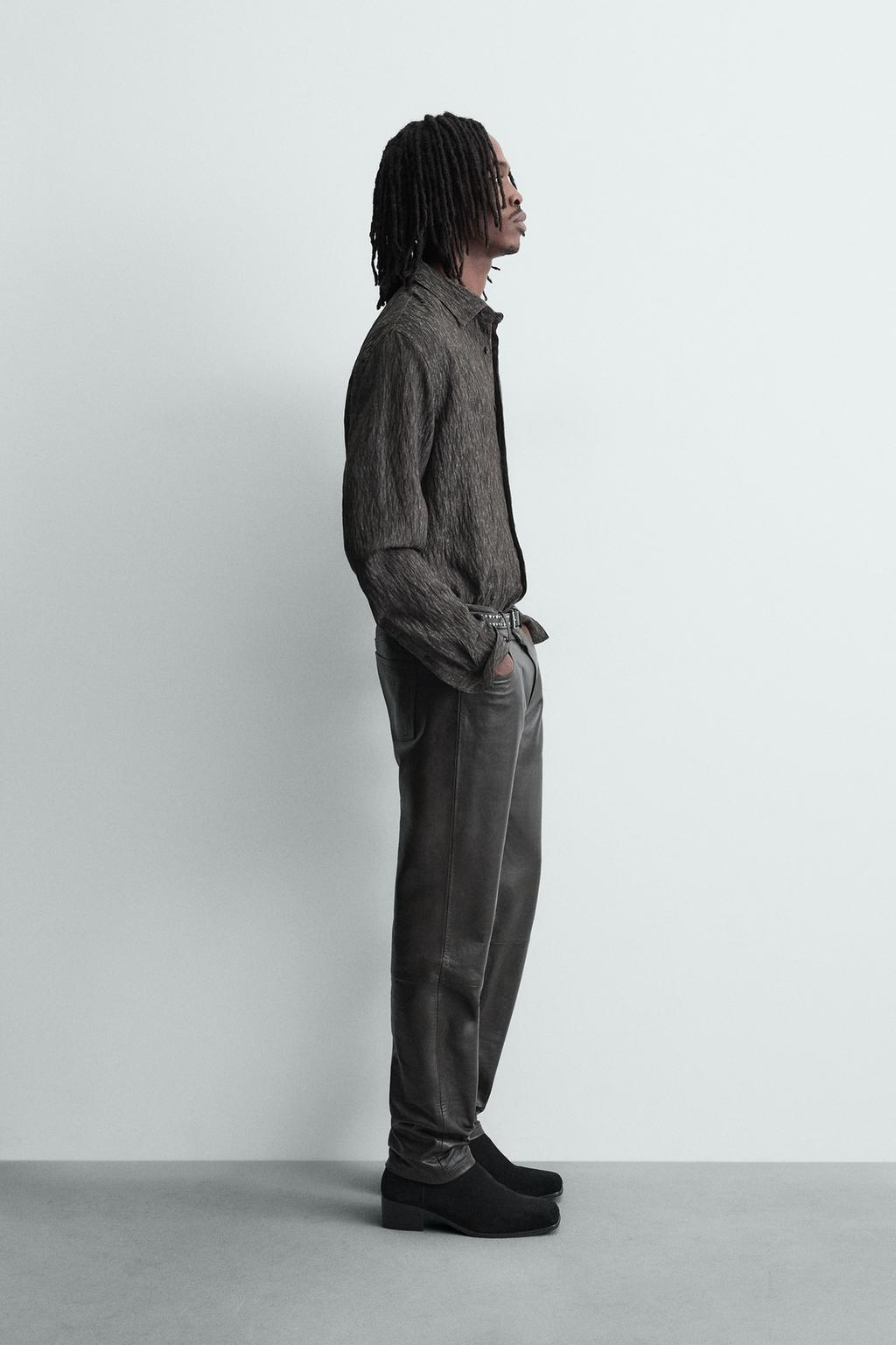 РУБАШКА СТРУЯЩЕГОСЯ ПОКРОЯ JACQUARD