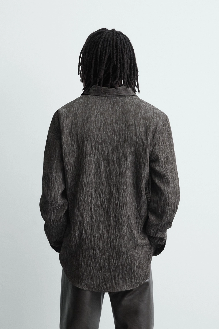 РУБАШКА СТРУЯЩЕГОСЯ ПОКРОЯ JACQUARD