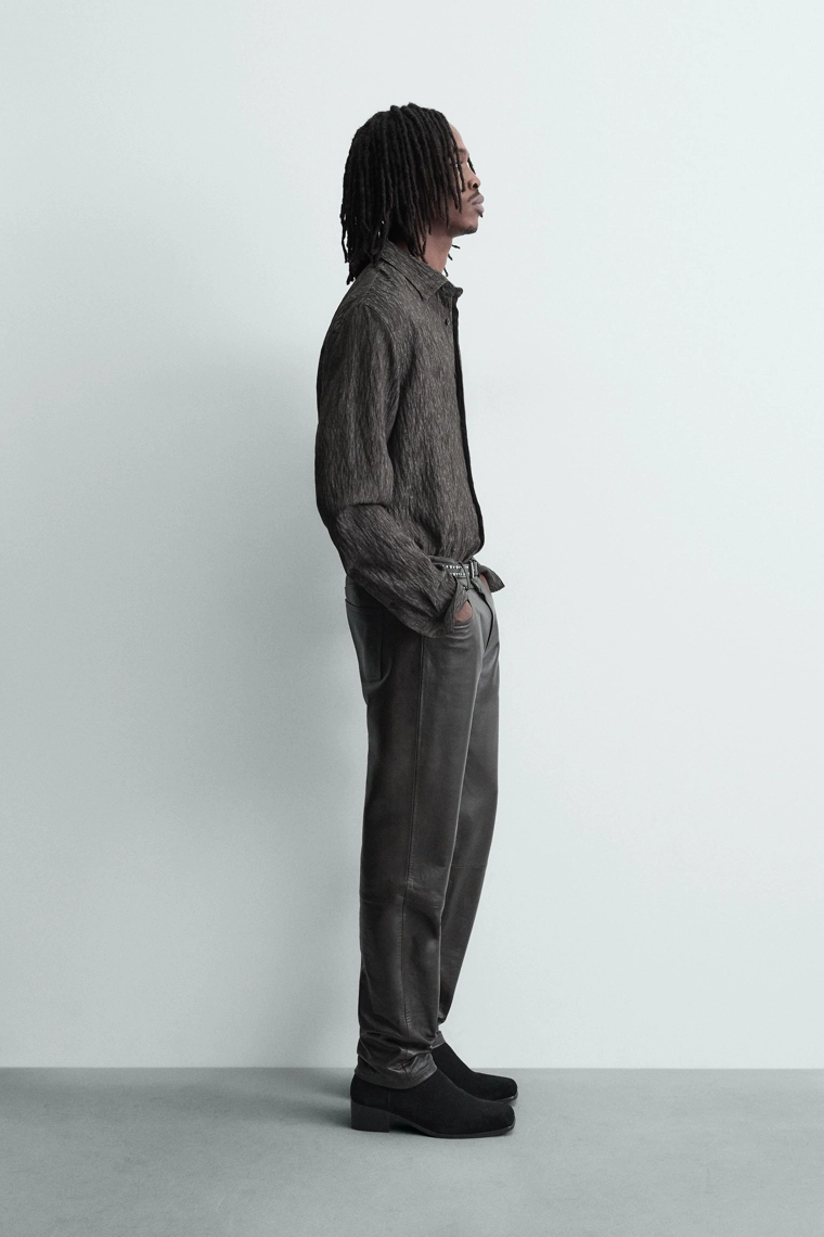 РУБАШКА СТРУЯЩЕГОСЯ ПОКРОЯ JACQUARD