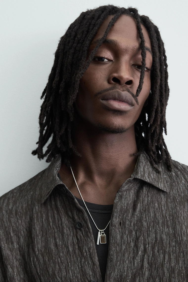 РУБАШКА СТРУЯЩЕГОСЯ ПОКРОЯ JACQUARD