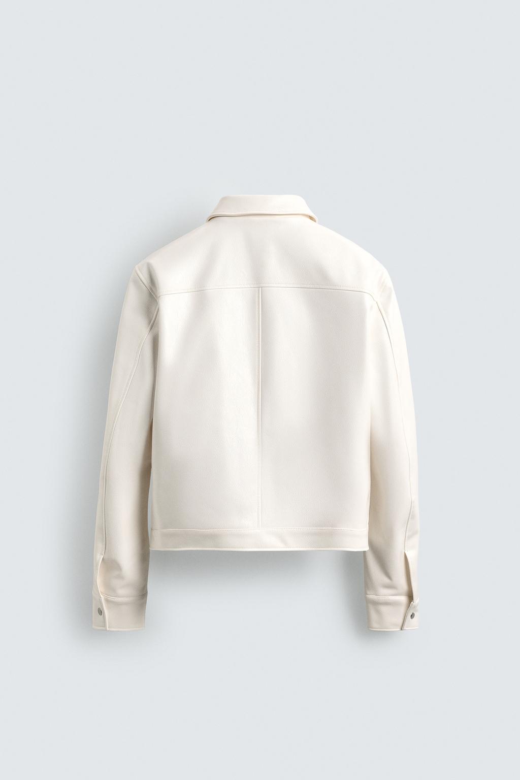 КУРТКА ИЗ БЛЕСТЯЩЕЙ ИСКУССТВЕННОЙ КОЖИ