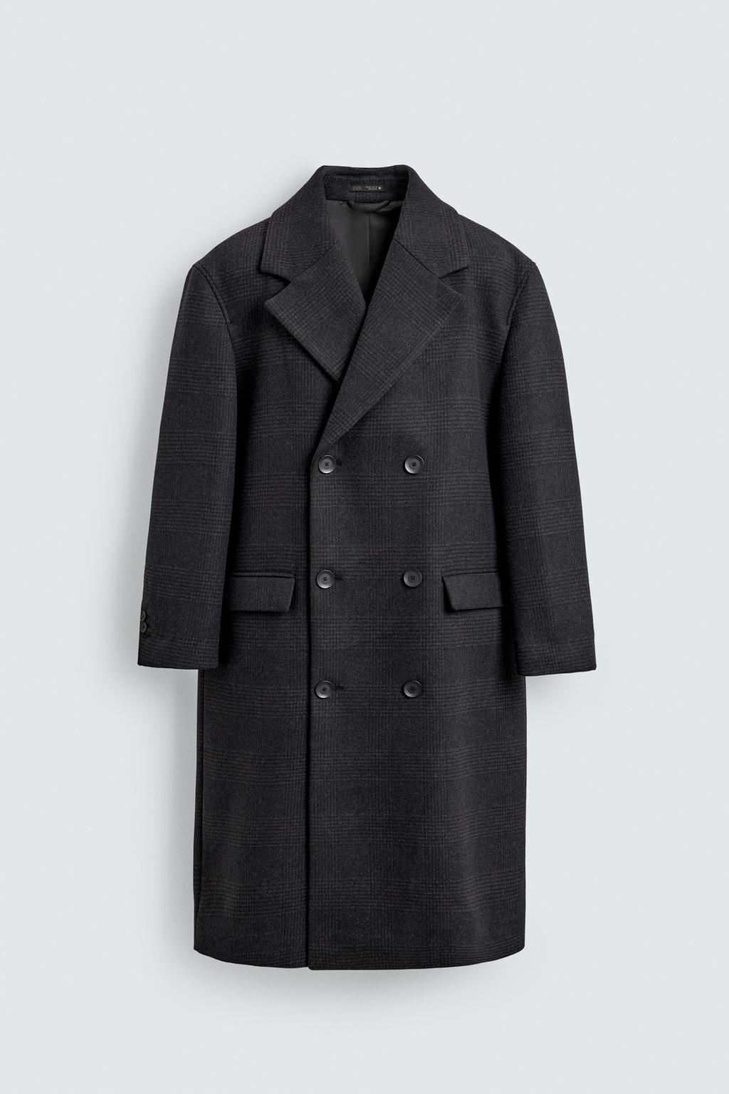 ДВУБОРТНОЕ КЛЕТЧАТОЕ ПАЛЬТО