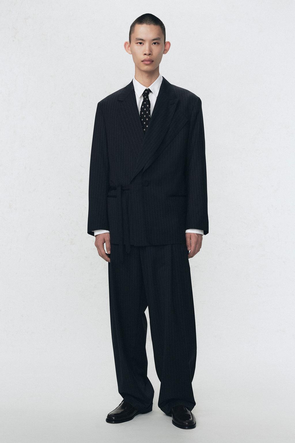 Брюки в полоску для костюма soshiotsuki x zara