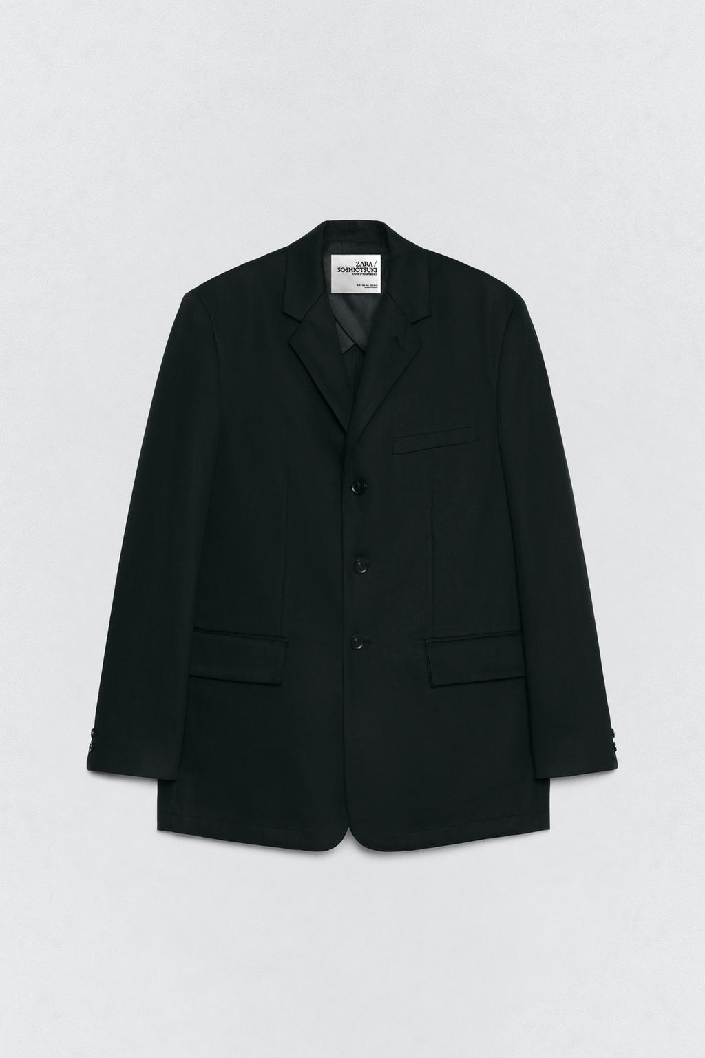 Пиджак свободного кроя из коллекции soshiotsuki x zara