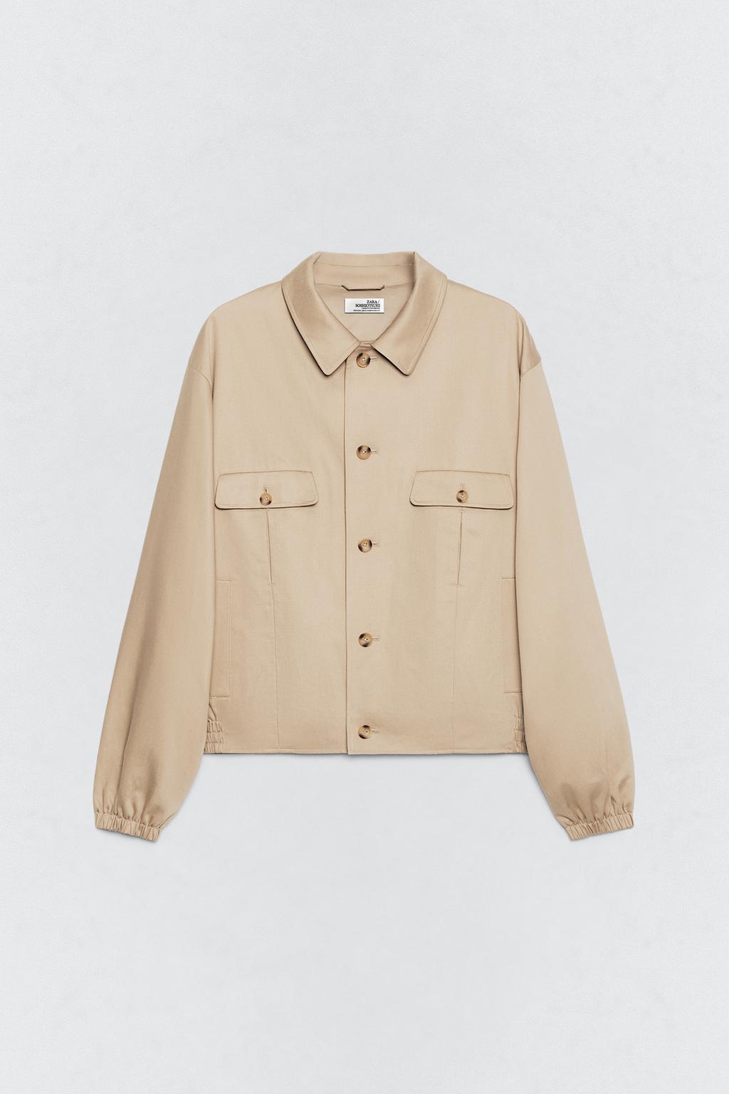 Укороченный пиджак свободного кроя с карманами soshiotsuki x zara