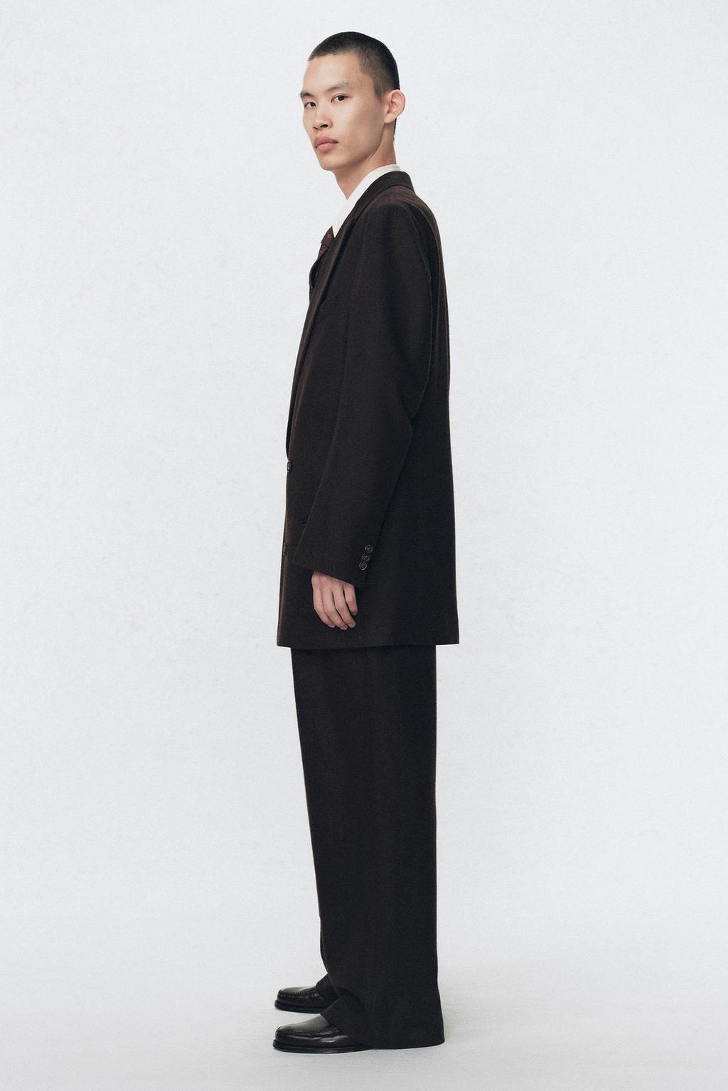 Тейлкоут-пиджак из фланели soshiotsuki x zara