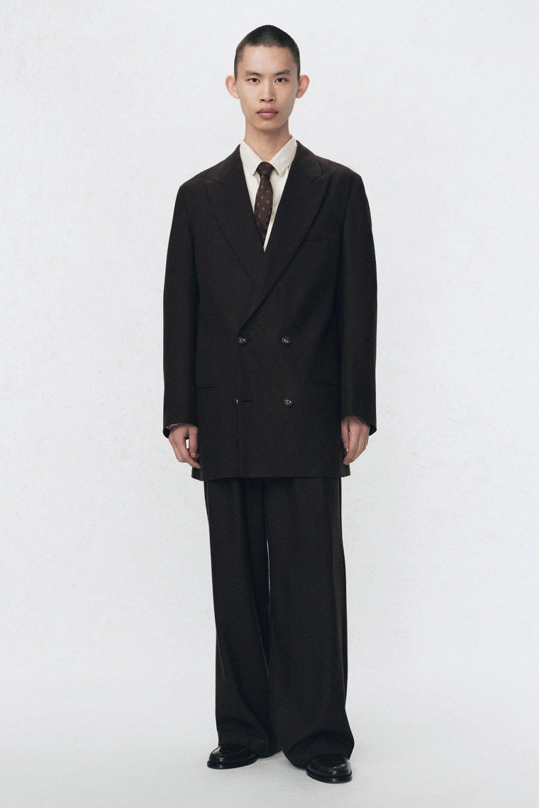 Тейлкоут-пиджак из фланели soshiotsuki x zara