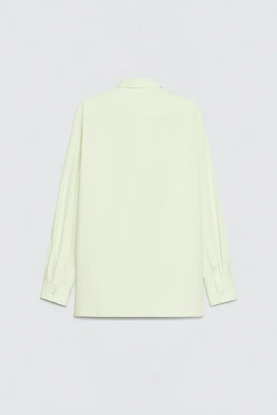 Рубашка с бантом из поплина soshiotsuki x zara