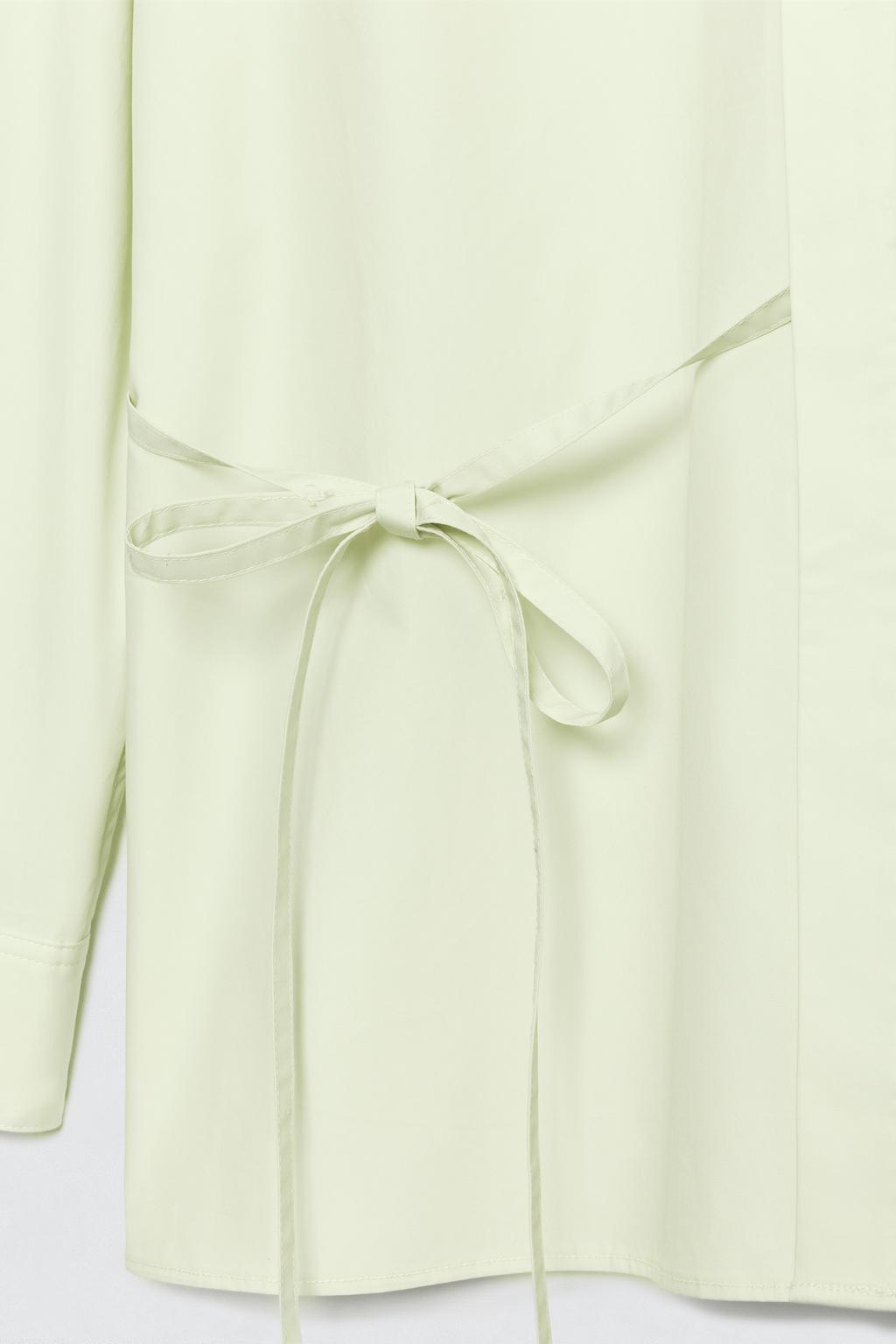 Рубашка с бантом из поплина soshiotsuki x zara