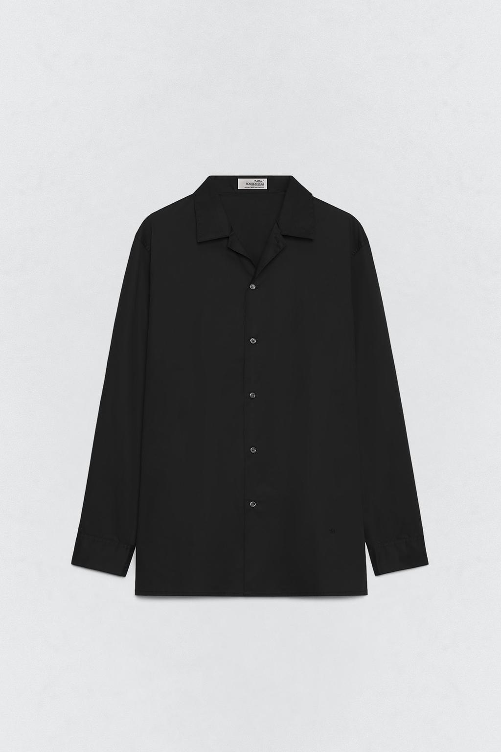 Рубашка из хлопкового поплина свободного кроя soshiotsuki x zara