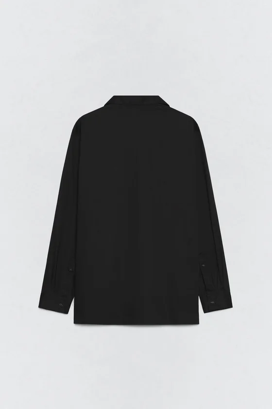 Рубашка из хлопкового поплина свободного кроя soshiotsuki x zara