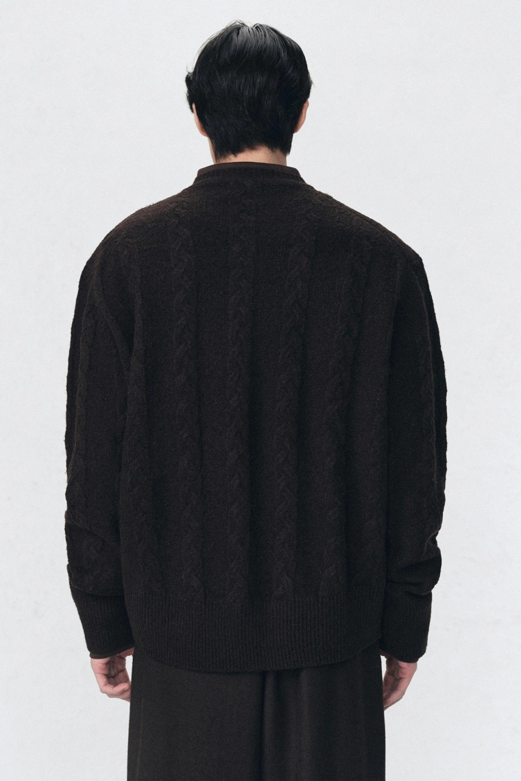 Кардиган из вязаной шерсти soshiotsuki x zara