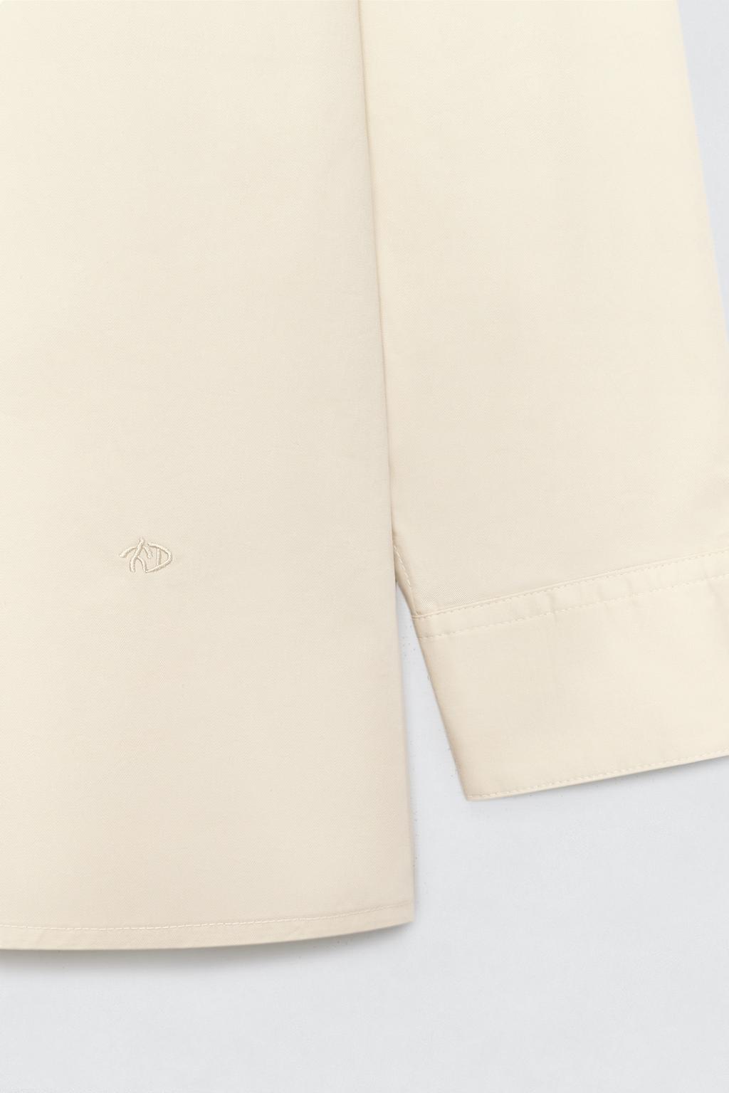 Рубашка из поплина свободного кроя soshiotsuki x zara