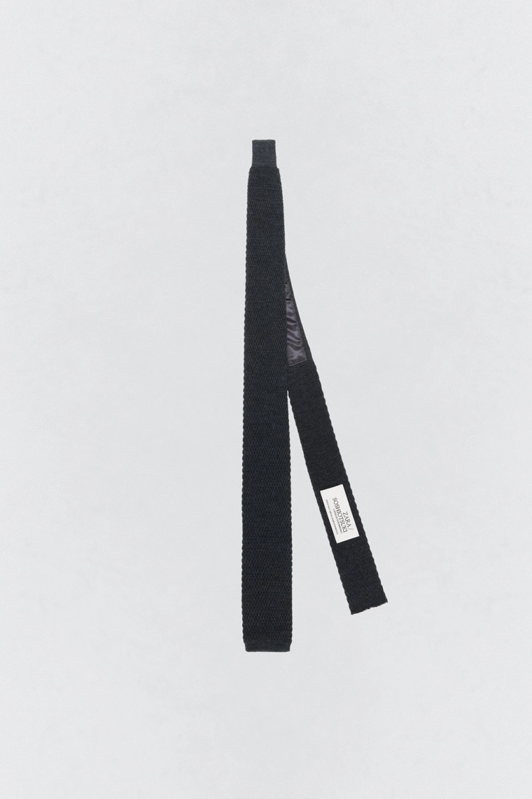 Вязанный галстук из 100% шерсти soshiotsuki x zara