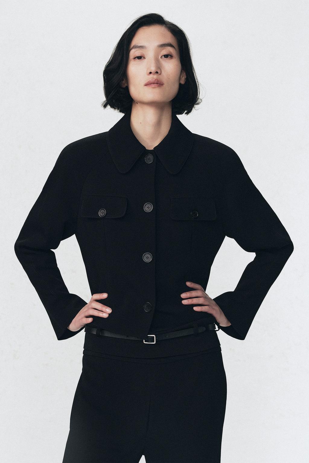 Пиджак с плечевыми накладками soshiotsuki x zara