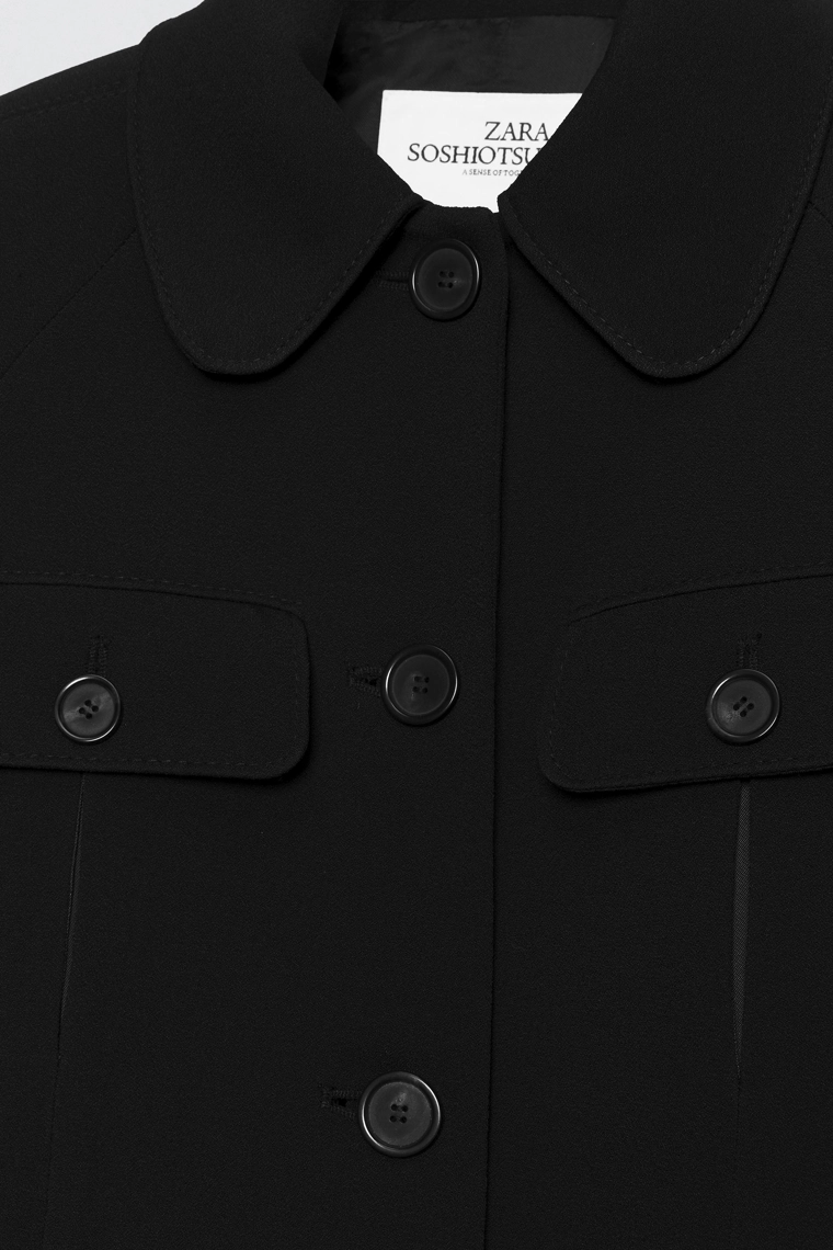 Пиджак с плечевыми накладками soshiotsuki x zara