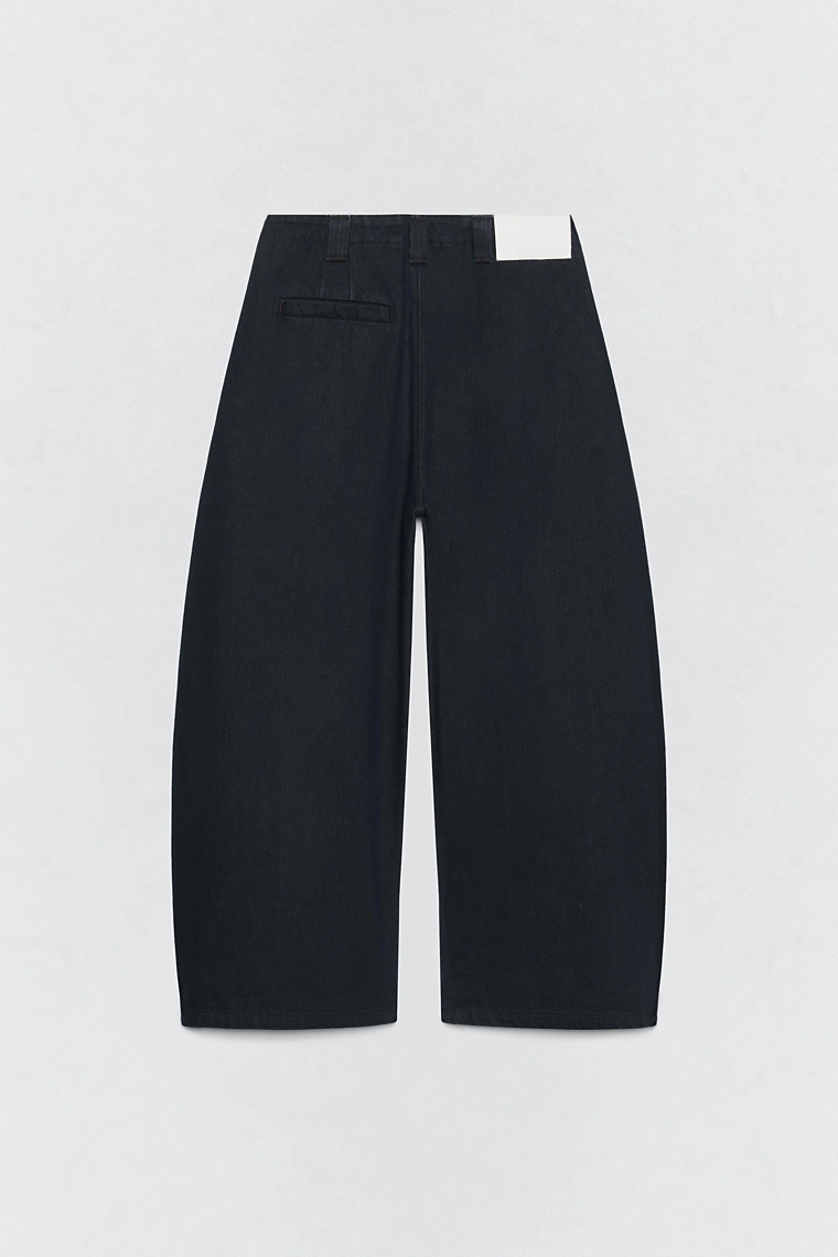 Джинсы широкие со складками soshiotsuki x zara