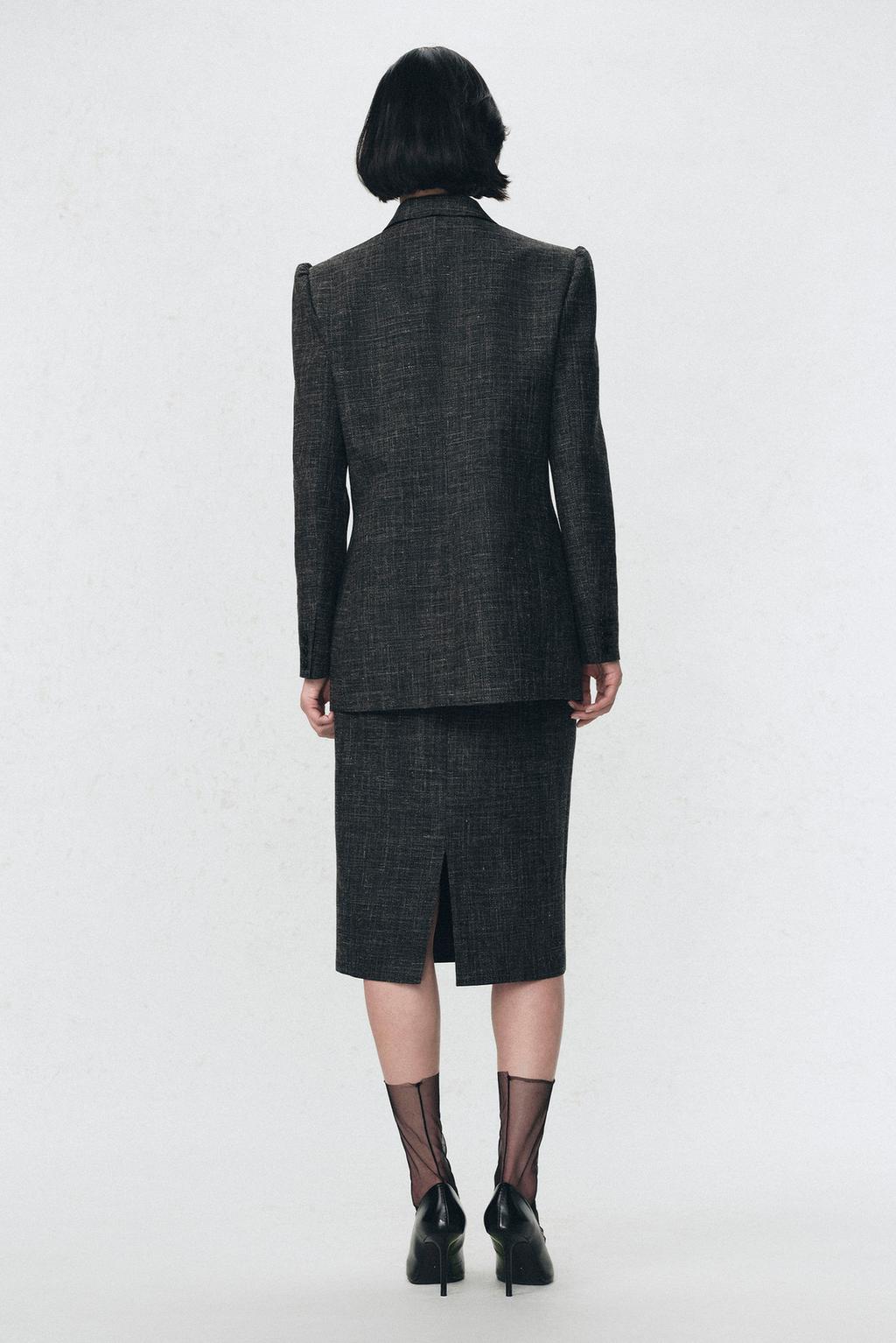 Двубортный пиджак из шерсти soshiotsuki x zara