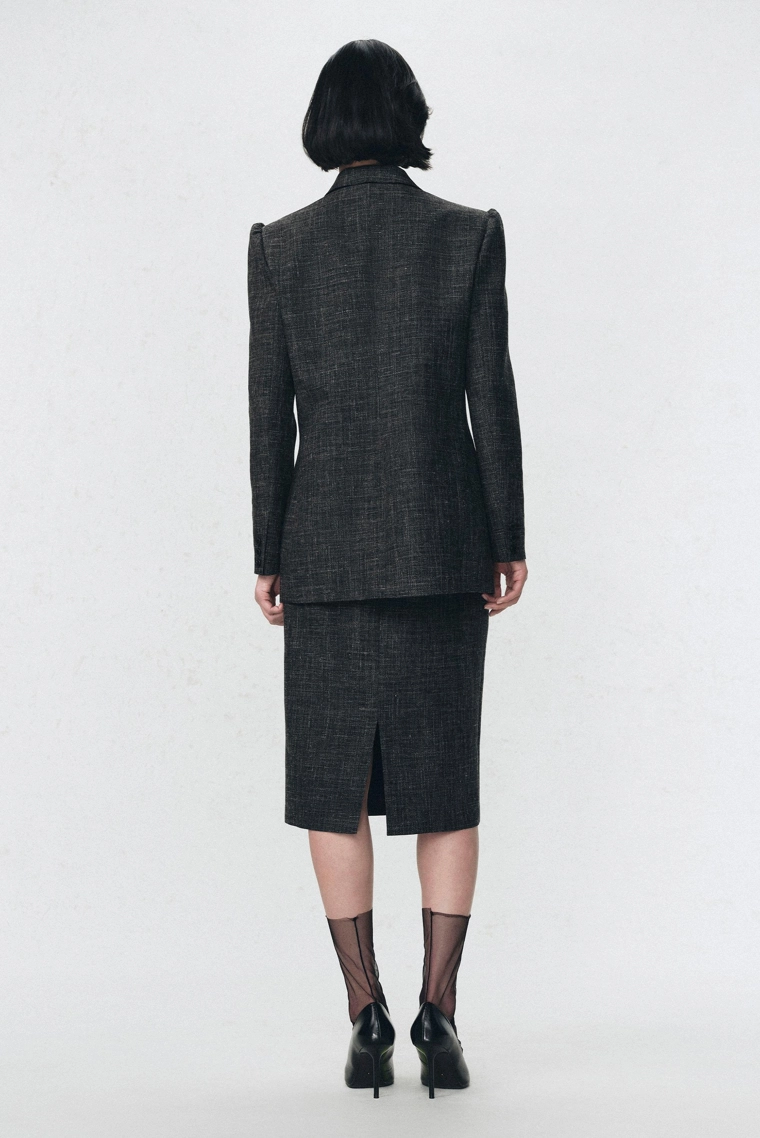 Двубортный пиджак из шерсти soshiotsuki x zara