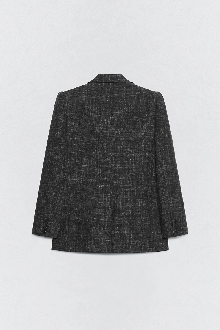 Двубортный пиджак из шерсти soshiotsuki x zara