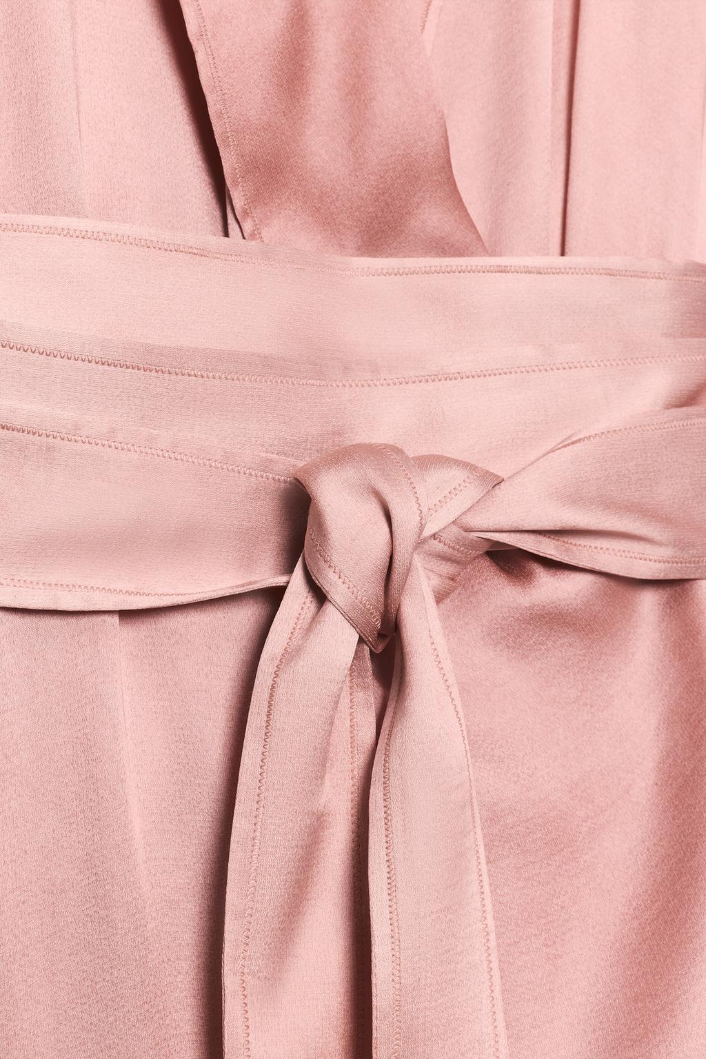 Платье с поясом из атласа soshiotsuki x zara