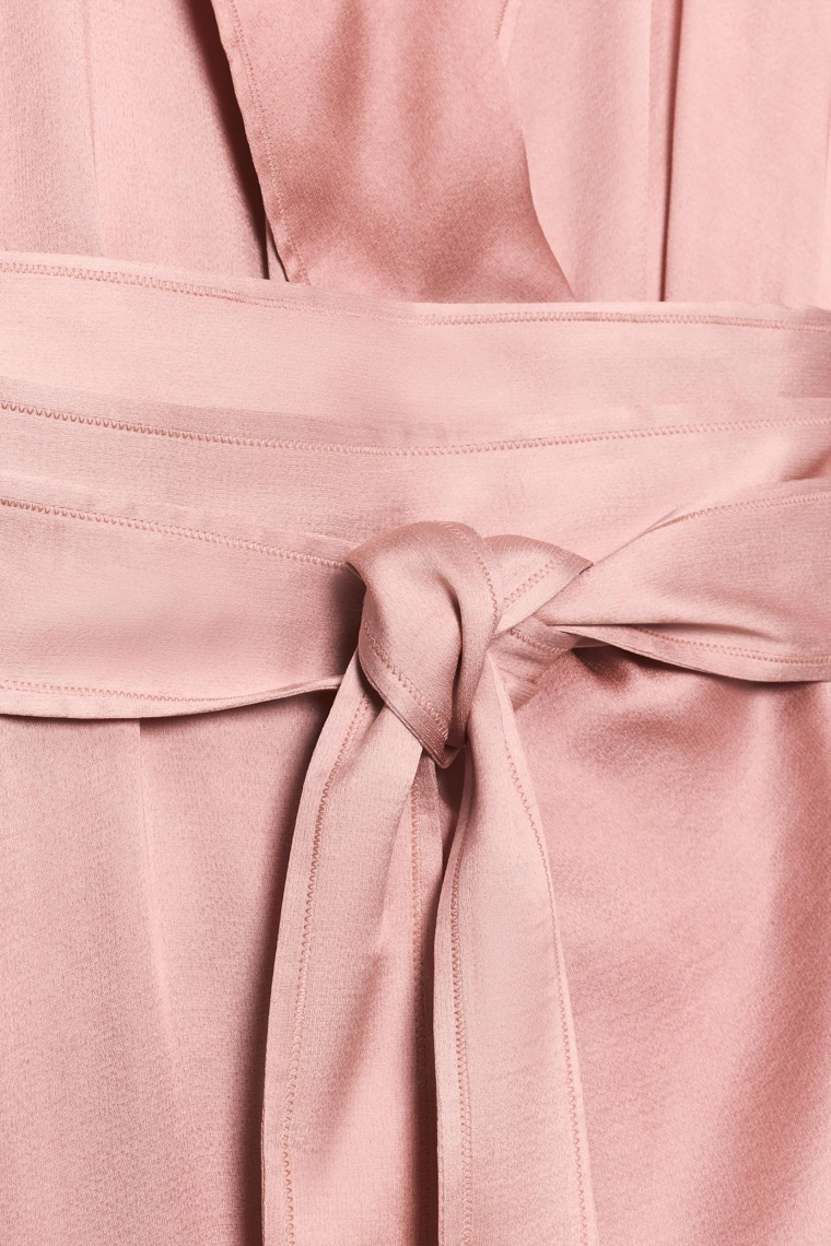 Платье с поясом из атласа soshiotsuki x zara