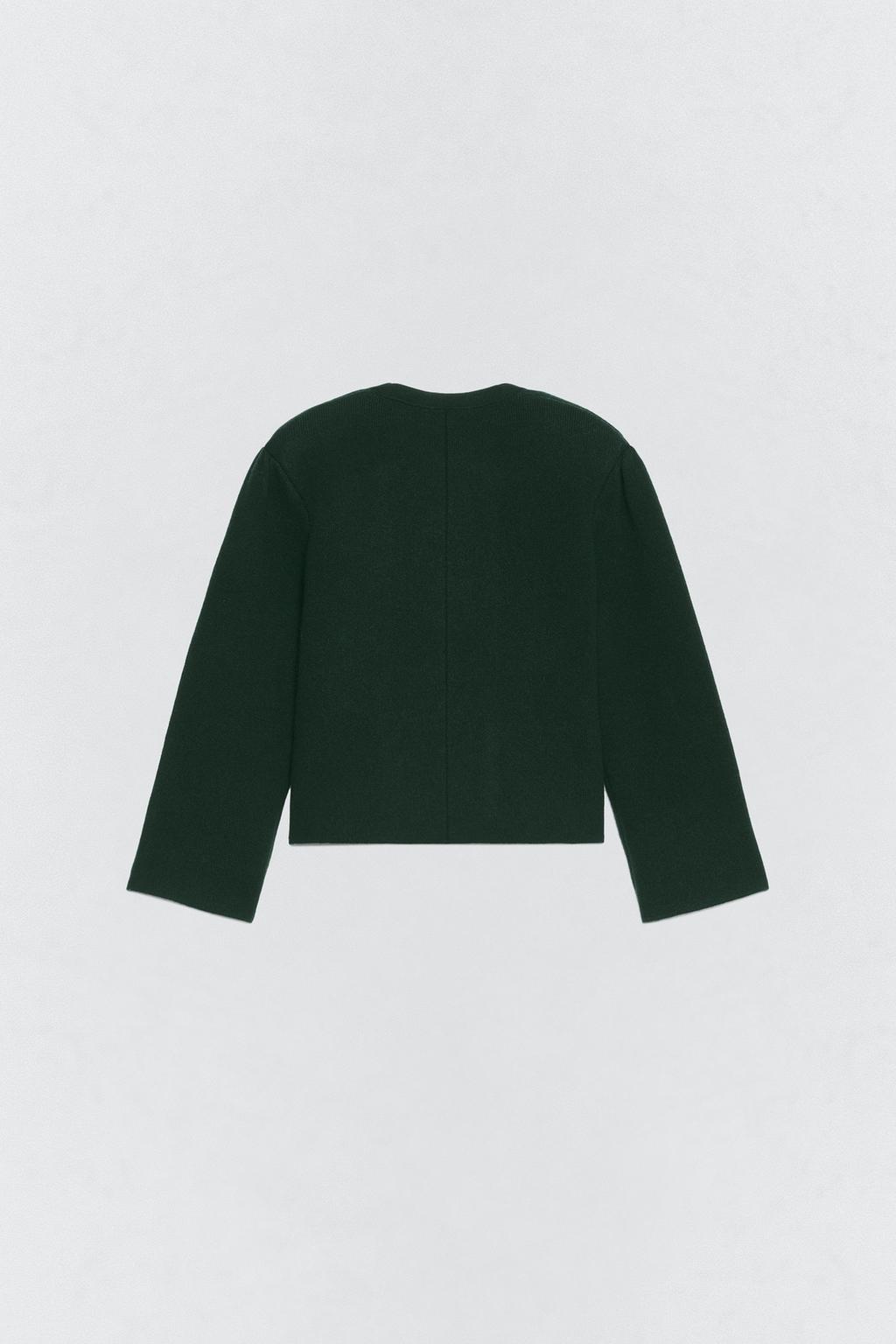 Жакет с плечевыми накладками из шерсти soshiotsuki x zara