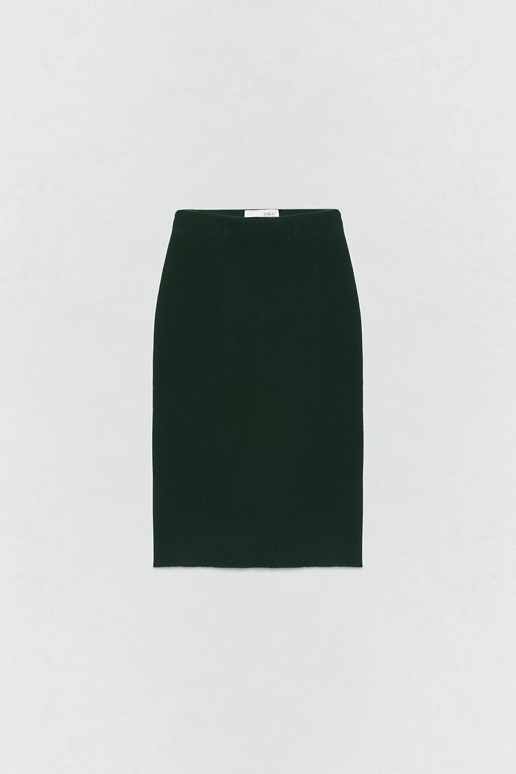 Миди-юбка из 100% шерсти soshiotsuki x zara