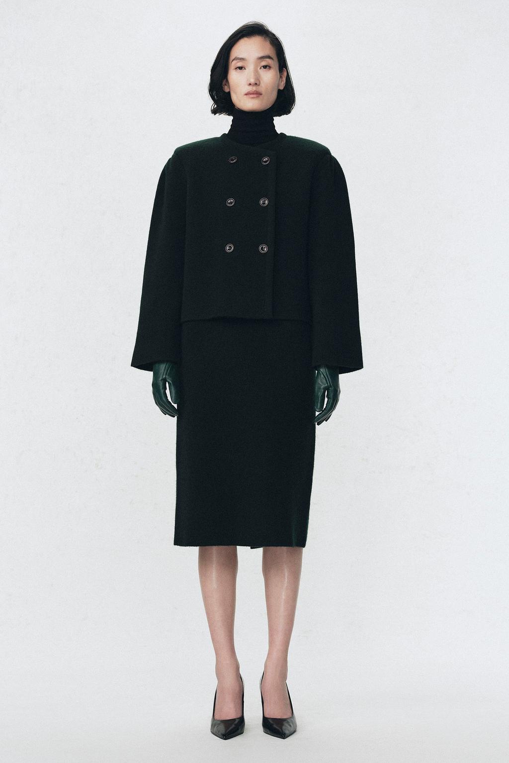 Миди-юбка из 100% шерсти soshiotsuki x zara