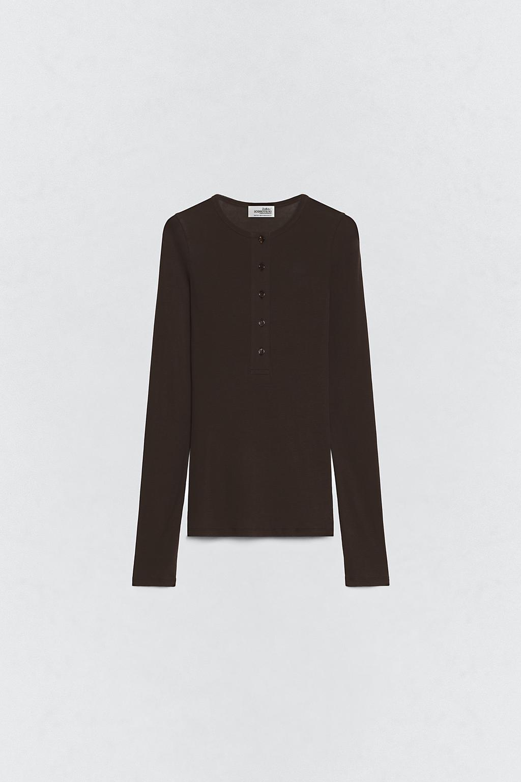 Футболка с воротником хэнли soshiotsuki x zara