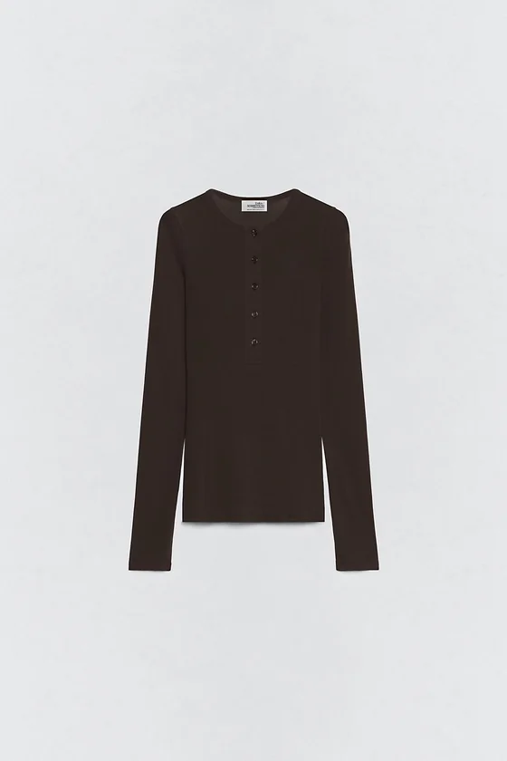 Футболка с воротником хэнли soshiotsuki x zara