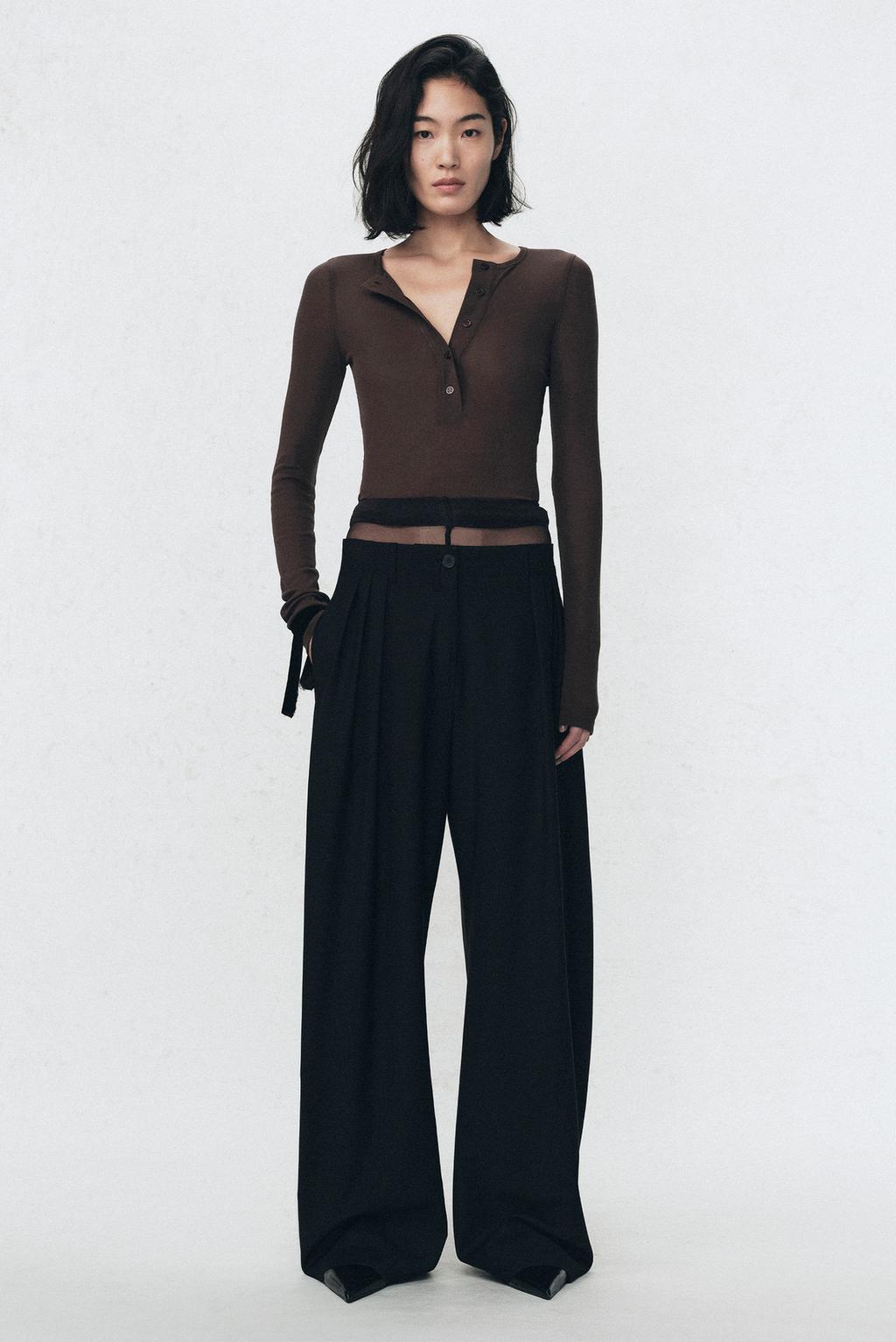 Футболка с воротником хэнли soshiotsuki x zara