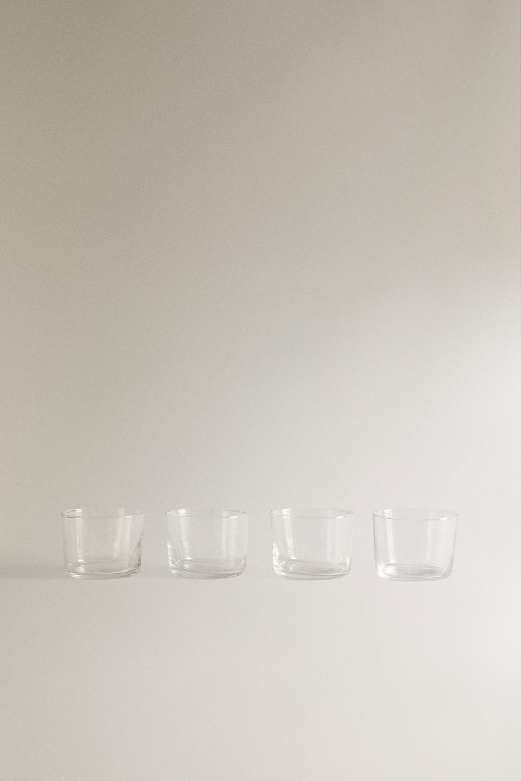 Набор низких стеклянных стаканов (набор из 4 шт.)