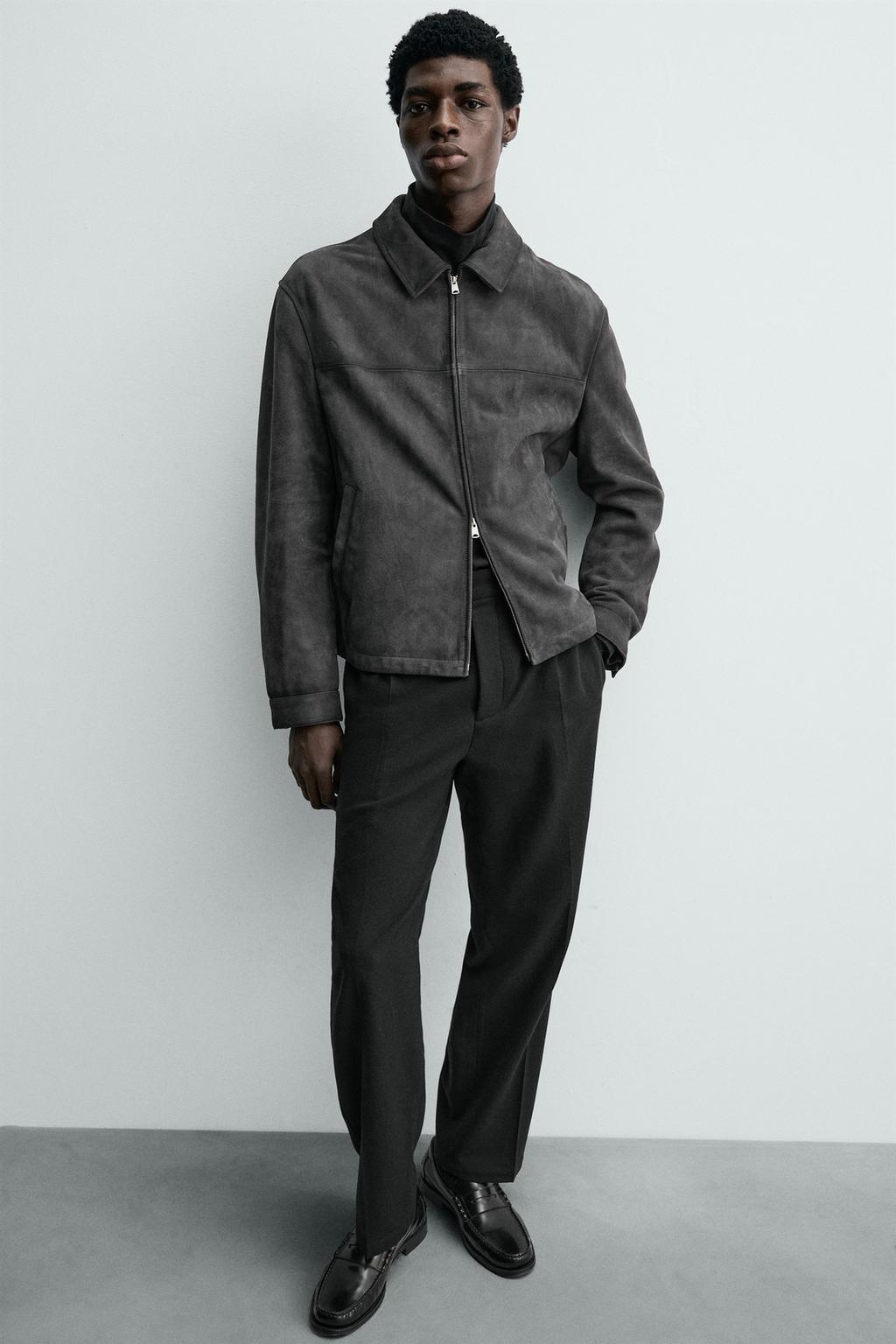 ЗАМШЕВАЯ КУРТКА КЛАССИЧЕСКОГО КРОЯ