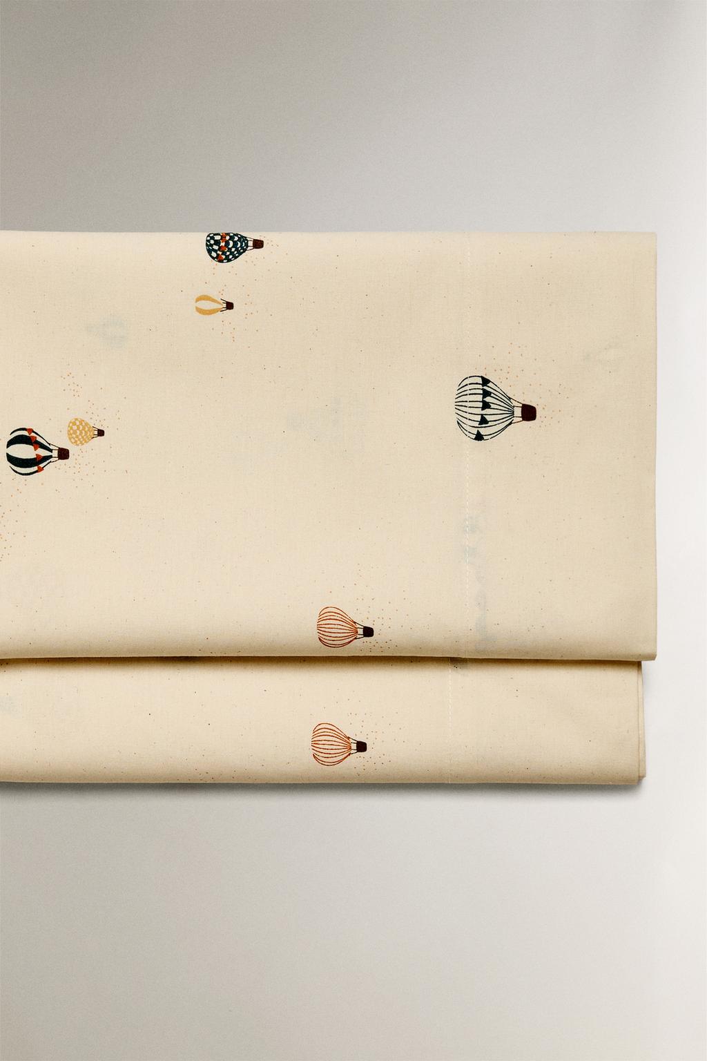 Детские накатанные простыни с воздушными шариками