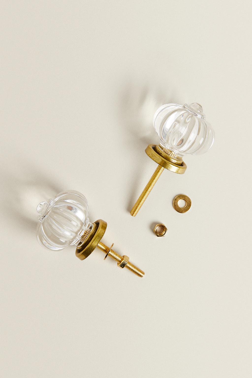 Набор акриловых ручек-цветов для дверей (набор из 2)