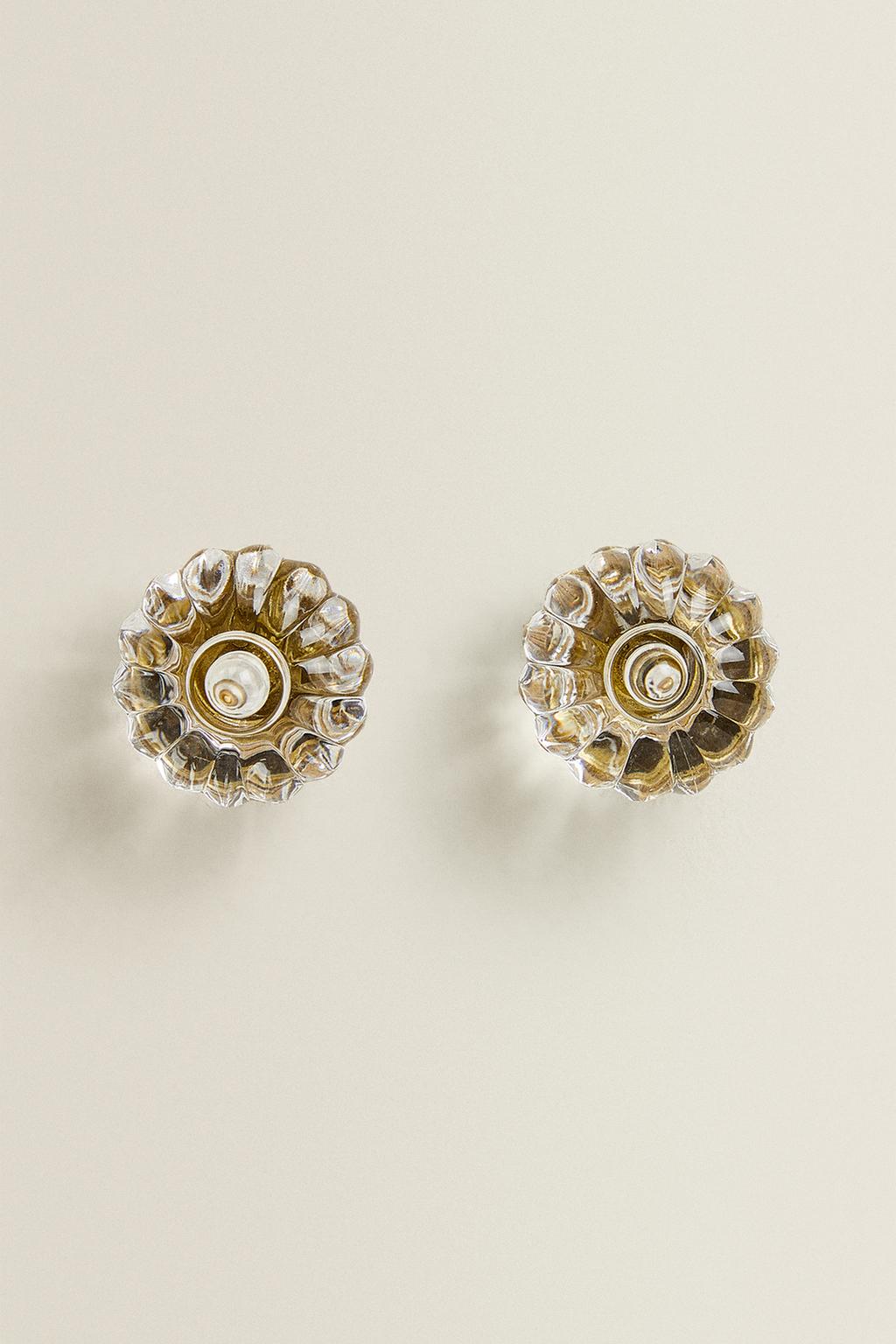 Набор акриловых ручек-цветов для дверей (набор из 2)