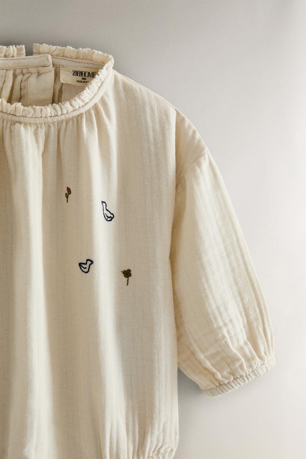 Детский комбинезон из хлопкового муслина