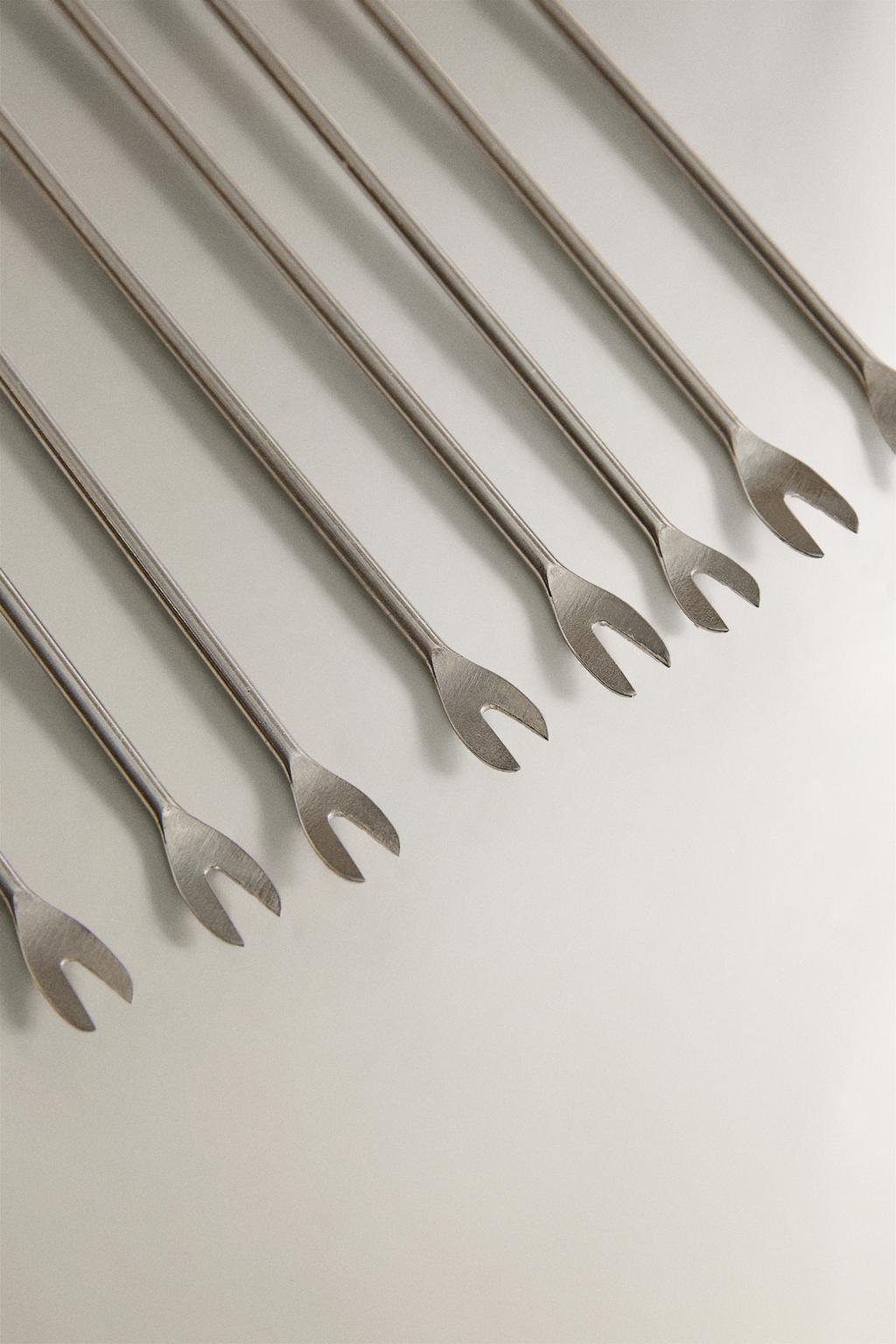 Набор закусочных палочек с металлическим ящиком (набор из 6 штук)