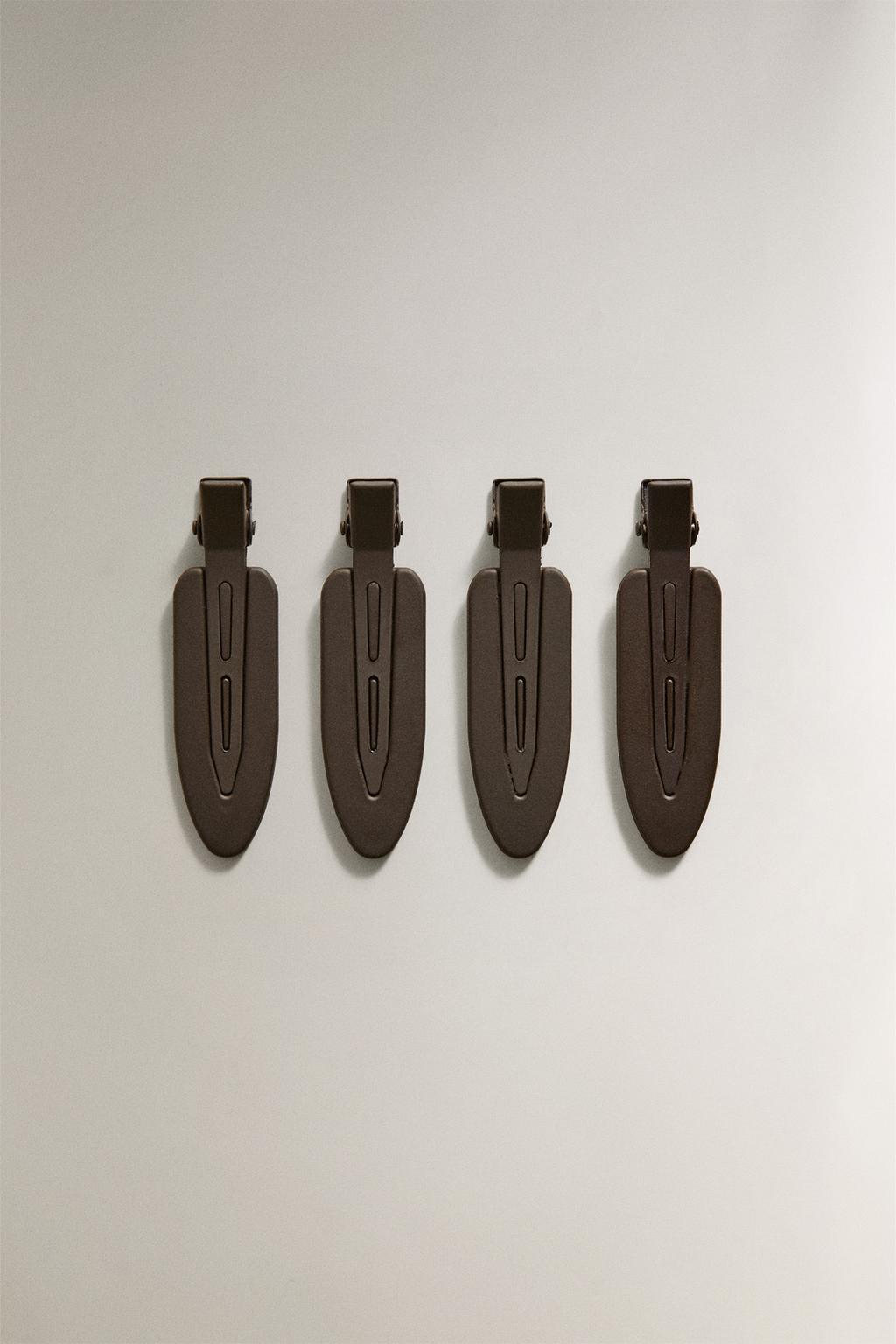 Набор плоских заколок для волос (набор из 4 штук)