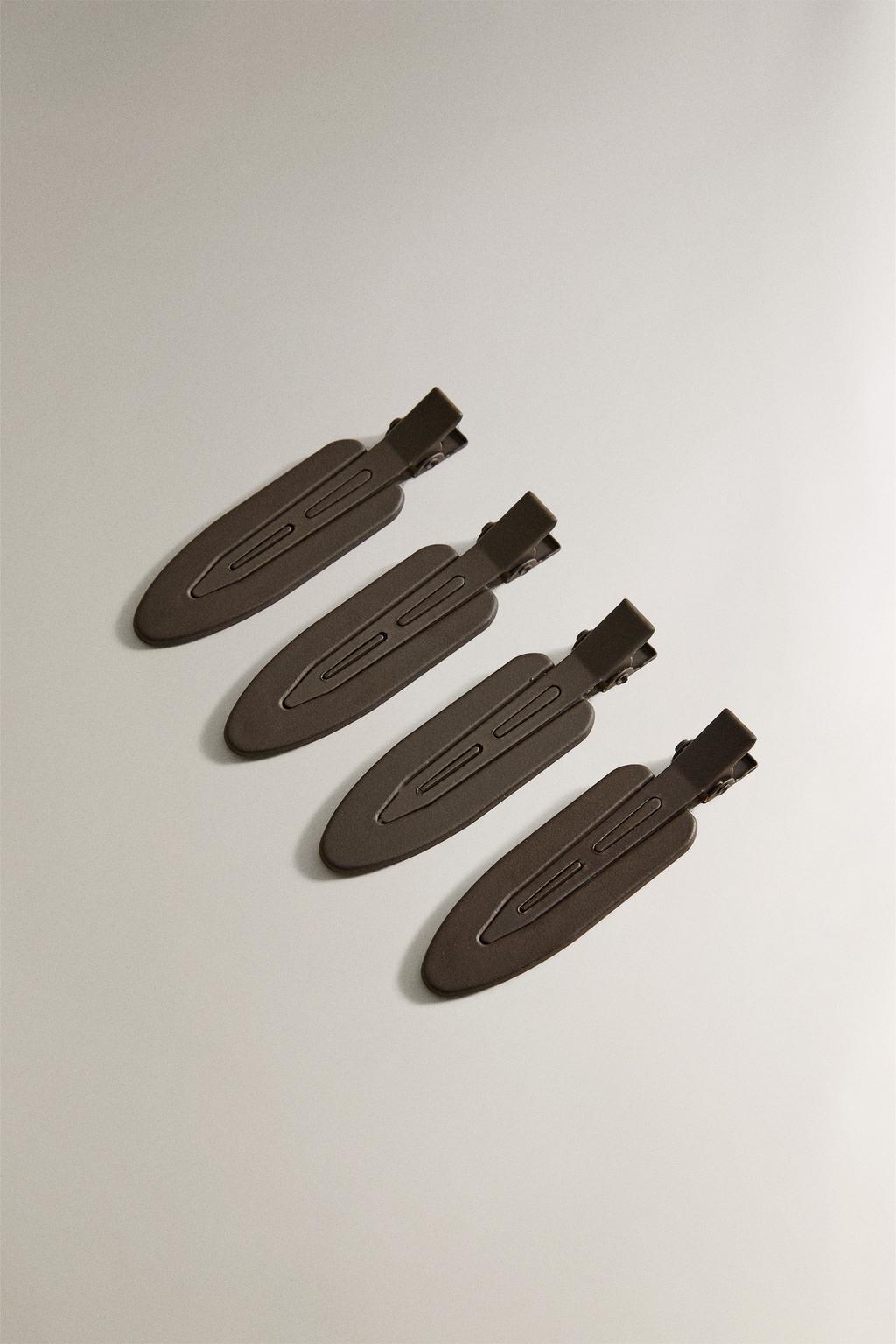 Набор плоских заколок для волос (набор из 4 штук)