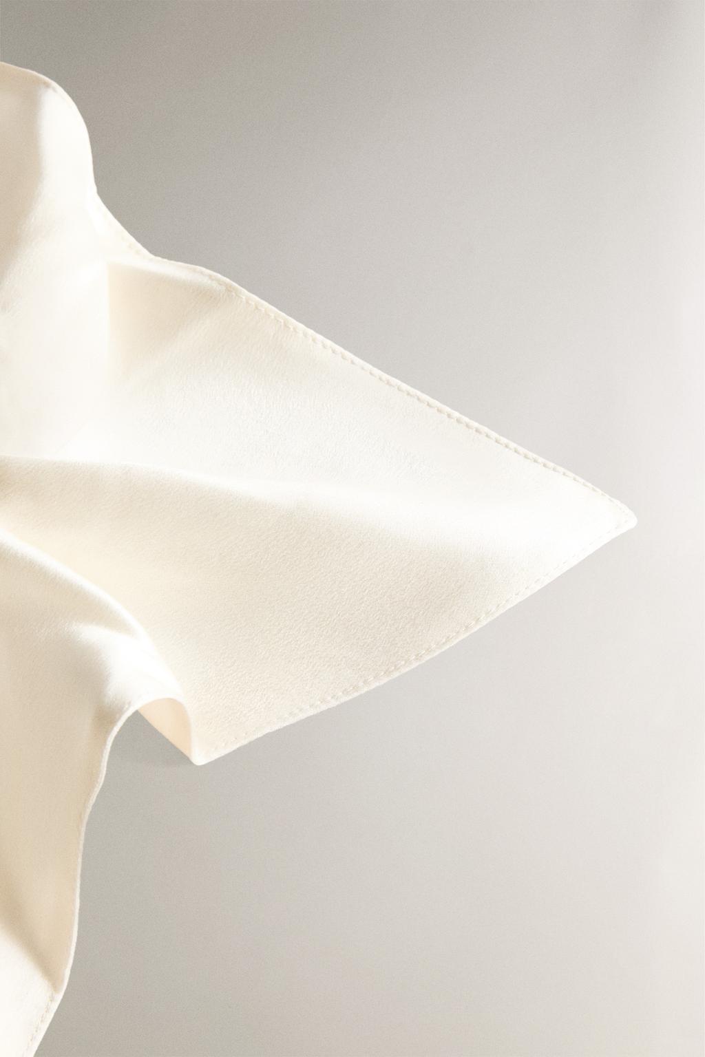 Резинка для волос с квадратным шелковым декором из шелка муллбери