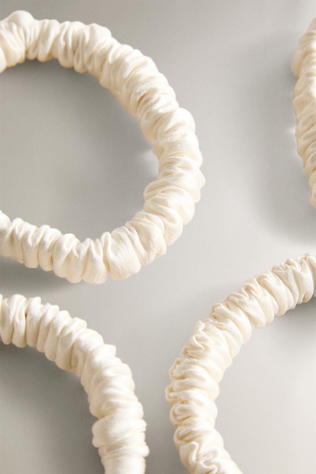 Мягкая резинка для волос из тонкого шелка мульберри