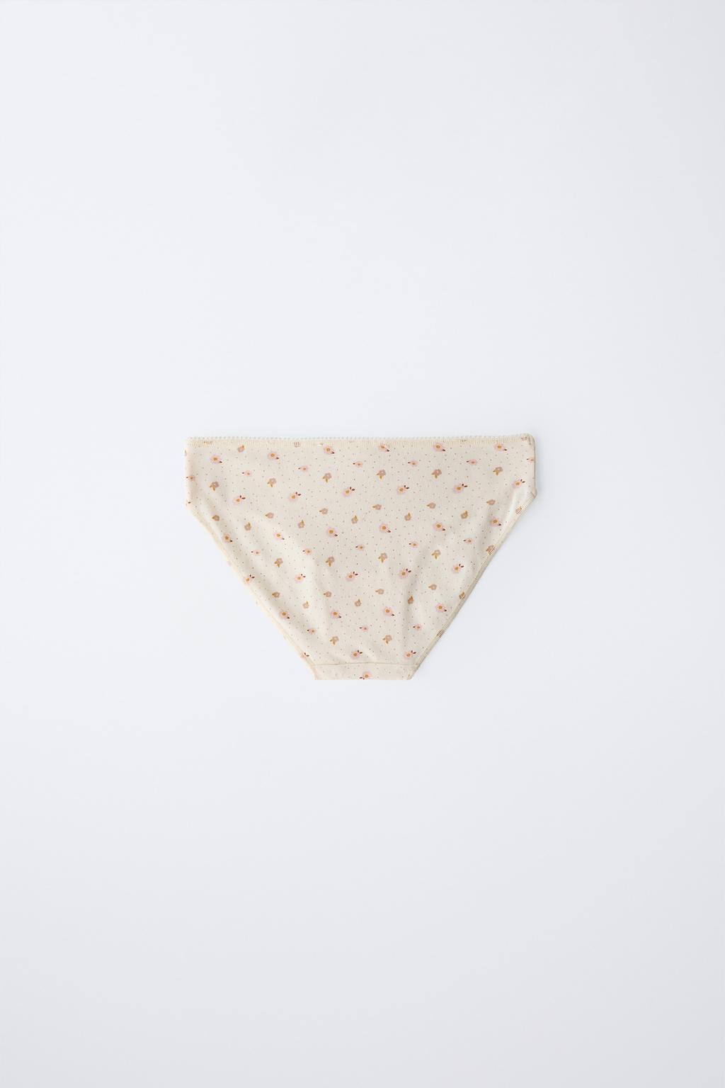 6-14 ЛЕТ/НАБОР ИЗ ШЕСТИ ТРУСОВ С ЦВЕТОЧНЫМ ПРИНТОМ